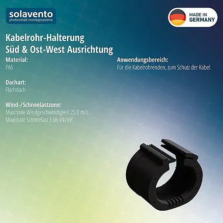 Solavento  Kabelrohr-Halterung
