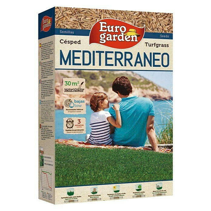 Semillas de césped mediterráneo Euro garden (1 kg)