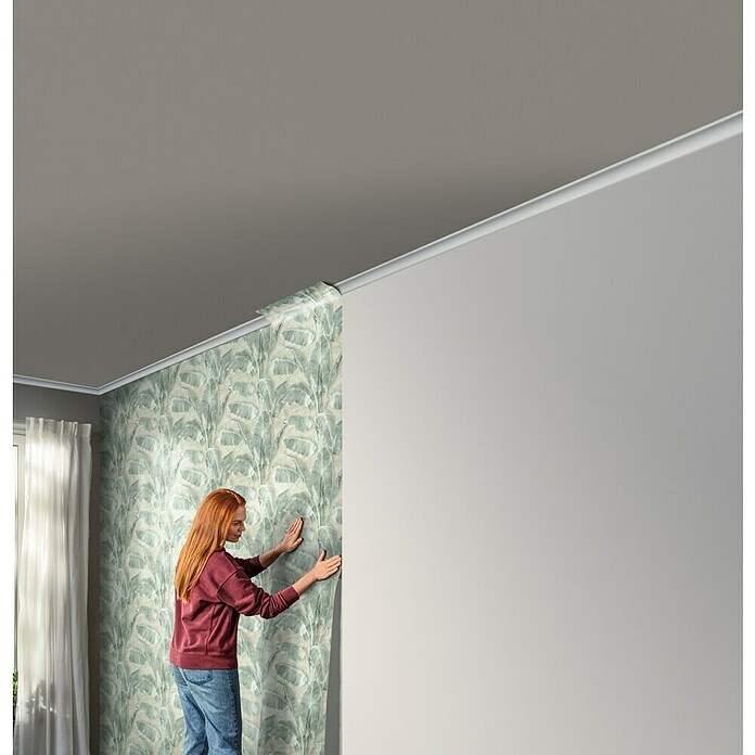 Tesa Rasch Strukturtapete Cuba Blatt (Selbstklebend, Grün, Floral, 6 x 0,53 m) | BAUHAUS