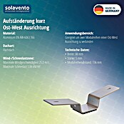 Solavento Verbindungselement (Ost-West-Ausrichtung Kurz, Geeignet für: Flachdach) | BAUHAUS