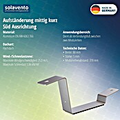 Solavento Verbindungselement (Süd-Ausrichtung Kurz, Geeignet für: Flachdach) | BAUHAUS