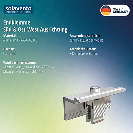 Solavento  Endklemme