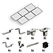 Solavento Befestigungs-Set (Passend für: 6 Solarmodul (3x2), Witterungsbeständig, Geeignet für: Flachdach, Gesamtstückzahl: 46 Stk.) | BAUHAUS