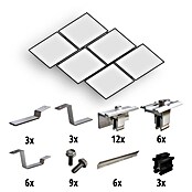 Solavento Befestigungs-Set (Passend für: 6 Solarmodule (2x3), Witterungsbeständig, Geeignet für: Flachdach, Gesamtstückzahl: 46 Stk.) | BAUHAUS