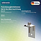 Solavento Erdungsklemme (Aluminium, Geeignet für: Flachdach) | BAUHAUS