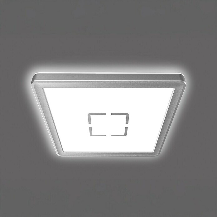 Tween Light LED-Deckenleuchte Montella eckig (12 W, Weiß/Silber, Eckig) | BAUHAUS