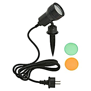 Starlux Foco de jardín LED (3 W, Negro, IP44, LED, Número de bombillas: 1 ud.)