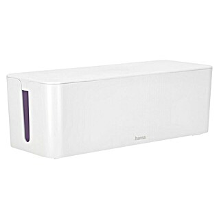 Hama Kabelbox Maxi (Weiß, L x B x H: 40,6 x 15,6 x 13,5 cm)