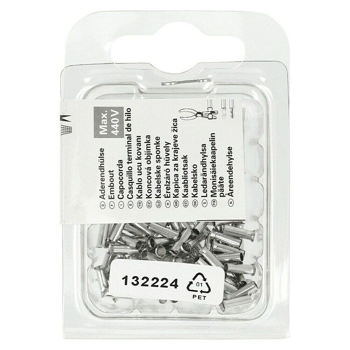Aderendhülse (2,5 mm² x 8 mm, 100 Stk.)