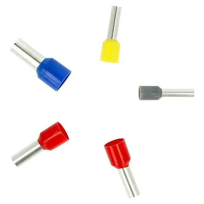 Voltomat Aderendhülsen-Box - 4 - 16 mm², 100 Stk. - Farbenfrohe Auswahl an Aderendhülsen, ideal für sichere und farblich gekennzeichnete Kabelverbindungen.