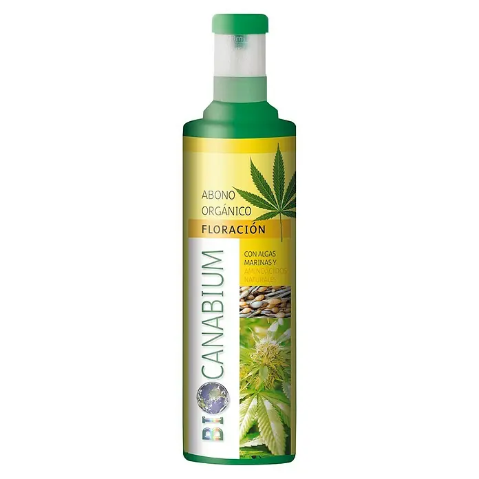 Flower Abono Canabium - 1 l - Fertilizante de floración Bio Canabium. Abono orgánico para promover la fase de floración con algas y aminoácidos.