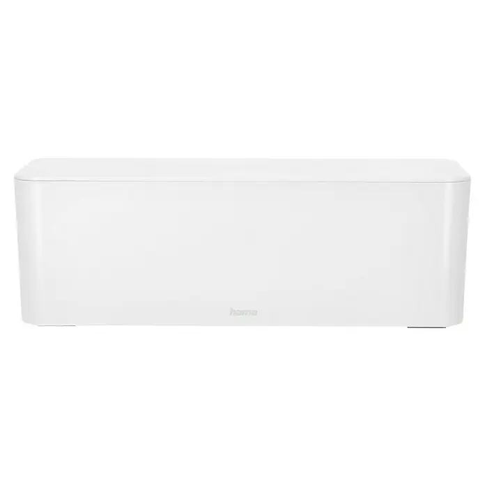 Hama Kabelbox Maxi - Weiß, L x B x H: 40,6 x 15,6 x 13,5 cm - Weißer rechteckiger Kabelmanagement-Box mit glatter Oberfläche.