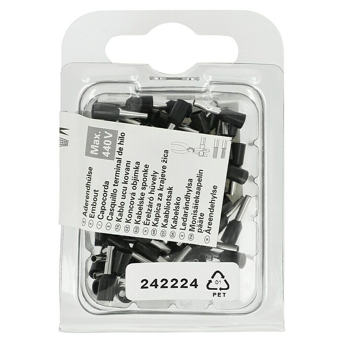 Voltomat Puntera hueca (1,5 mm² x 8 mm, 100 uds.)
