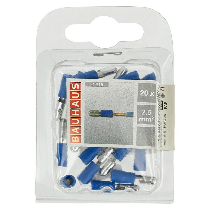 BAUHAUS Okrogli vtič izoliran  (2,5 mm², null) | 3326 - Aderendhülsen | CBFD - Verbindungsklemmen | CBF - Hausinstallation | CB - Elektroinstallation | C - Elektro | BAUHAUS