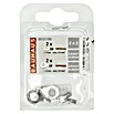 Terminal redondo para cable (4 uds., Plateado)