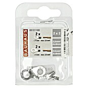 Terminal redondo para cable (4 uds., Plateado)