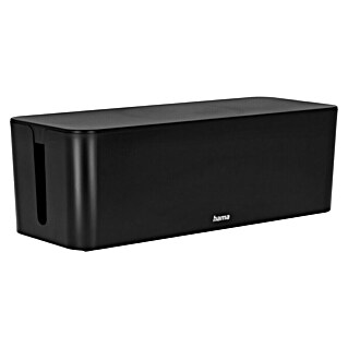 Hama Kabelbox Maxi (Schwarz, L x B x H: 40,6 x 15,6 x 13,5 cm)