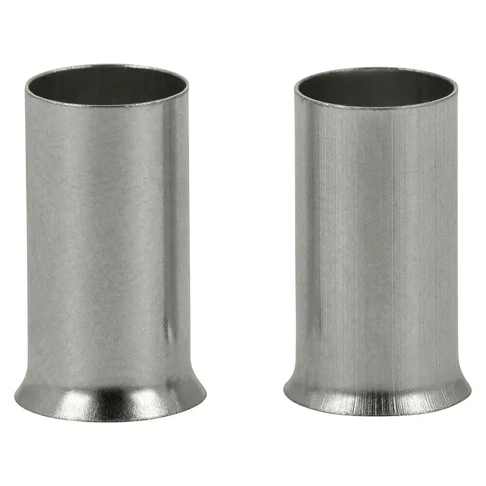 BAUHAUS Aderendhülse - 16 mm² x 12 mm, 25 Stk. - Zwei Hülsenverbinder aus Metall, ideal für präzise Verbindungen in verschiedenen Anwendungen. Robust und zuverlässig für den professionellen Einsatz.