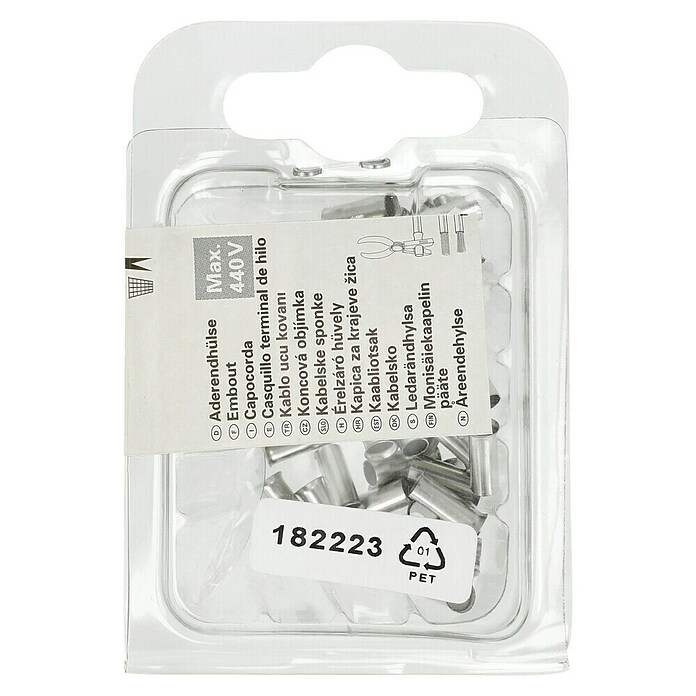 ADEREND-  HUELSE    BLANK     6qmm x12  BAUHAUS