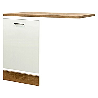 Flex-Well Avila Geschirrspülerfront (B x T x H: 110 x 60 x 85 cm, Magnolia matt)