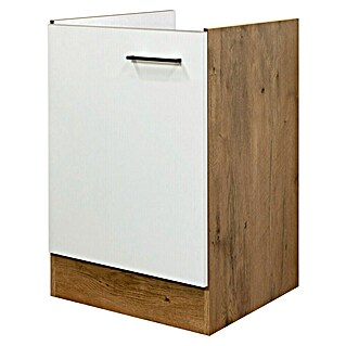 Flex-Well Avila Spülenunterschrank (B x T x H: 50 x 57 x 82 cm, Magnolia matt)