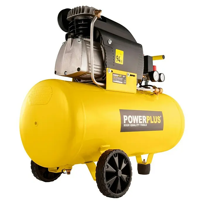 PowerPlus Compresor POWX1760 - 1.500 W, Presión máx.: 8 bar, 50 l, Lubricación: Sin - Compresor de aire Powerplus portátil para un uso flexible. Ideal para taller y garaje con alto rendimiento y fácil manejo.