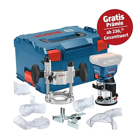 Bosch Professional AMPShare 18V Akku-Kantenfräser GKF 18V-8