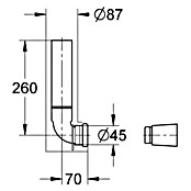 Grohe WC-Spülrohr (Ø x L: 45 mm x 280 mm)