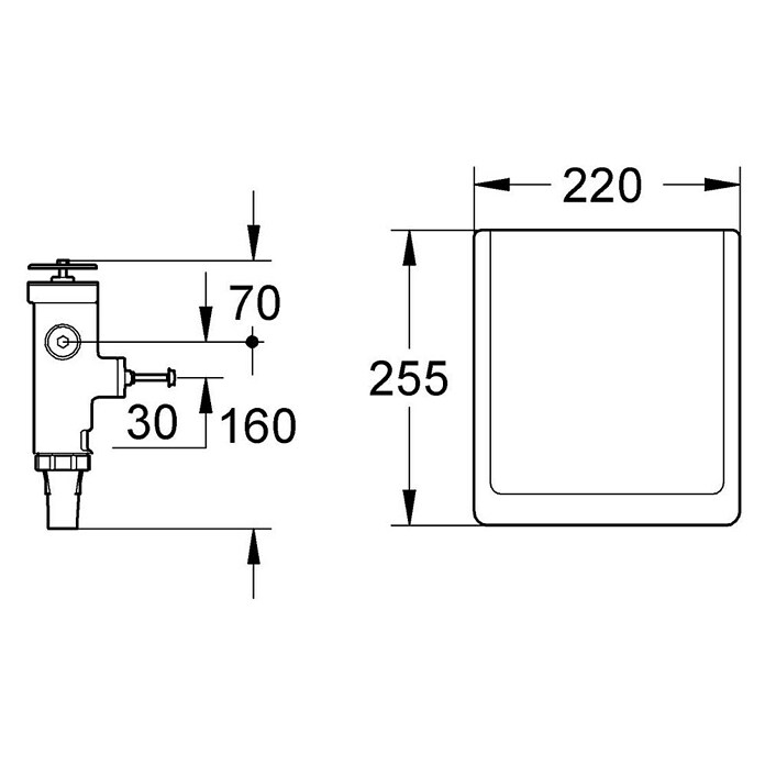 Grohe WC-Druckspüler (¾″, null)