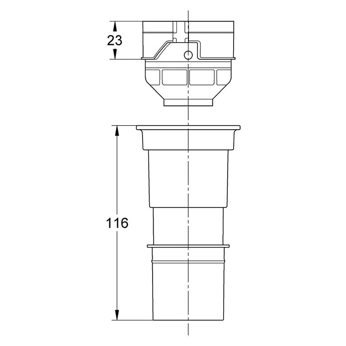 Grohe Adapter (Passend für: Elemente mit Grohe Spülkasten GD 2)