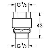 Grohe Rohrbelüfter (½″, Chrom, Höhe: 4,3 cm) | BAUHAUS