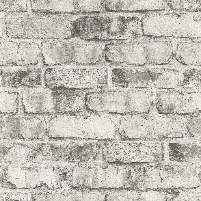 Tesa Rasch Strukturtapete Clayton Backstein (Selbstklebend, Grau, Steinoptik, 6 x 0,53 m) | BAUHAUS