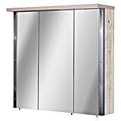 Schildmeyer Harkon LED-Spiegelschrank (76 x 73,5 cm, Mit Beleuchtung, Spanplatte, Findus)