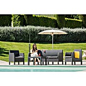 Toomax Loungemöbel-Set Matilde (Rattan-Optik, Kunststoff, Anthrazit, 5 -tlg.) | BAUHAUS