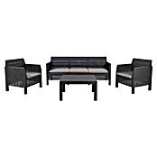 Toomax Loungemöbel-Set Matilde (Rattan-Optik, Kunststoff, Anthrazit, 5 -tlg.) | BAUHAUS