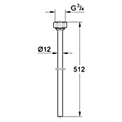Grohe Anschlussrohr Eggemann ORIGINAL WAS® (Durchmesser: 12 mm, Chrom) | BAUHAUS