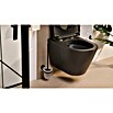 Camargue Lyon WC-Bürstengarnitur (Mit Halterung, Schwarz, Matt) | BAUHAUS
