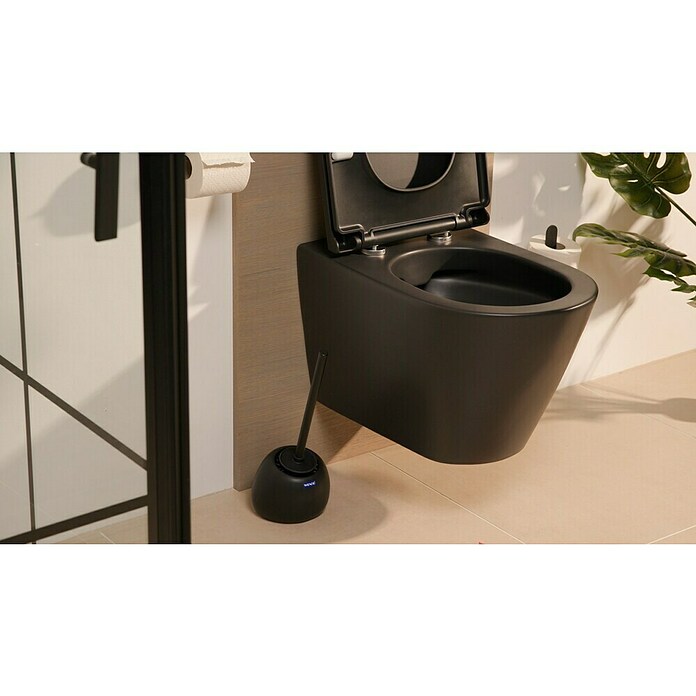 Wenko WC-Bürstengarnitur Posina (Silikon, Schwarz) | BAUHAUS