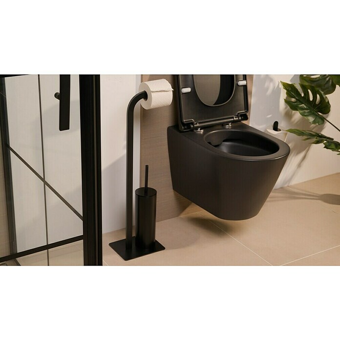 Camargue WC-Kombi-Bürstengarnitur Bellatrix (Höhe: 71,5 cm, Schwarz) | BAUHAUS