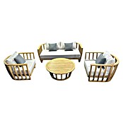 Sunfun Komplet lounge pohištva Bali  (4 -del., Tikov les) | 8303 - Loungeset | ICAE - Sommermöbel Loungemöbel | ICA - Sommermöbel | IC - Freizeit im Garten | I - Stadtgarten | BAUHAUS