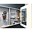 Camargue Stella LED-Spiegelschrank (B x H: 90 x 73,5 cm, Mit Beleuchtung, Mit abgerundeten Kanten, Spanplatte, Berg Eiche)