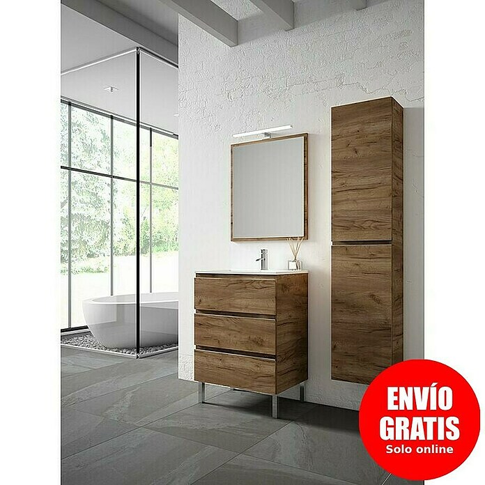 Mueble de lavabo Celia (45 x 60 x 85 cm, Tabaco) | BAUHAUS
