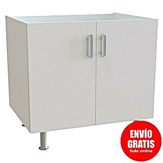 Top Element B Armario bajo fregadero (L x An x Al: 58 x 80 x 70 cm, Blanco)