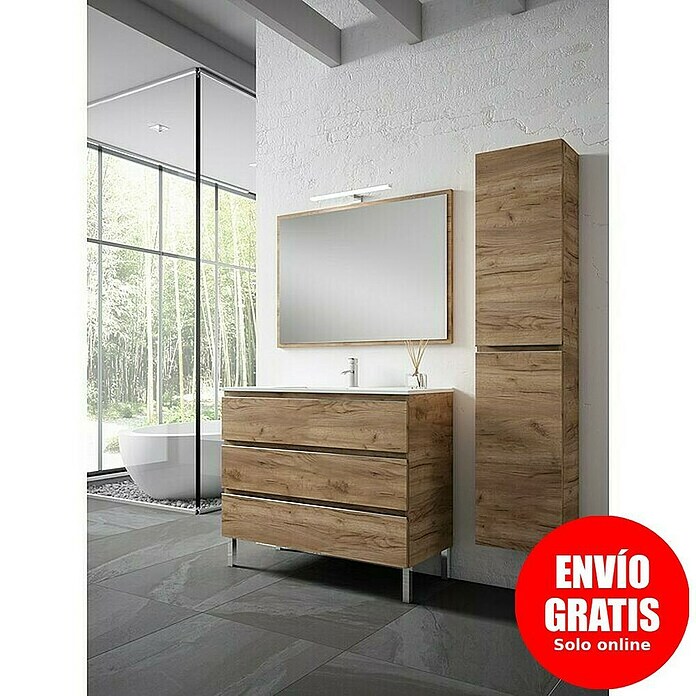 Mueble de lavabo Celia (45 x 80 x 85 cm, Tabaco) | BAUHAUS