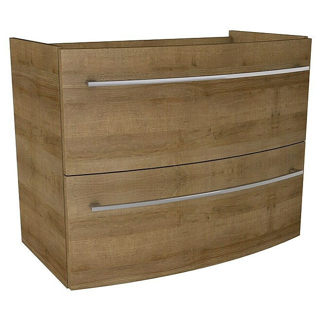 Camargue Swing Waschtischunterschrank  (79,4 x 45,6 x 63 cm, Berg Eiche)