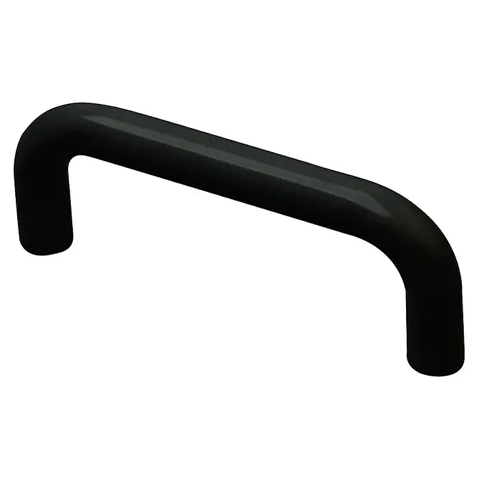 Rei Möbelgriff - Lochabstand: 64 mm, Sonstige, Schwarz, L x B x H: 72 x 8 x 27 mm - Glatter schwarzer U-förmiger Griff für Schränke oder Schubladen.
