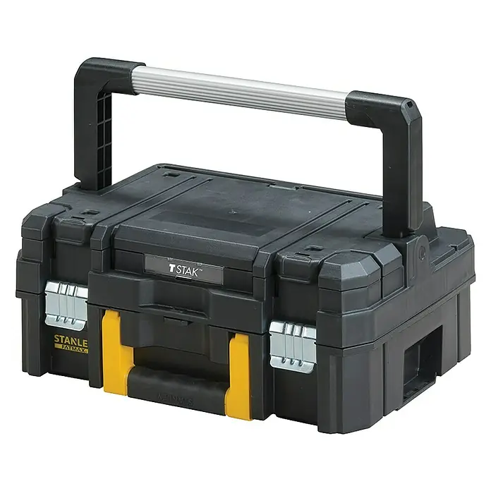 Stanley FatMax Caja profesional con ruedas FMST1-80103 - L x An x Al: 51,2 x 43,5 x 70,8 cm, 14 l, Polipropileno - Caja de herramientas Stanley Fatmax TStak, robusta y versátil para profesionales y aficionados al bricolaje. Ideal para organizar herramientas y accesorios.