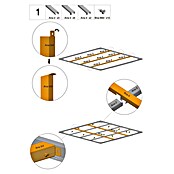 Gardol Podni okvir za vrtnu kućicu Cubus & Style Midi  () | BAUHAUS