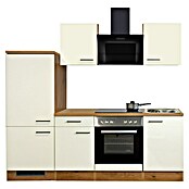 Flex-Well Avila Küchenzeile Typ 1 (Breite: 220 cm, Höhe: 200 cm, Magnolia, Mit Elektrogeräten, Mit Dunstabzugshaube 9039 X/XW) | BAUHAUS