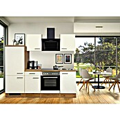Flex-Well Avila Küchenzeile Typ 1 (Breite: 220 cm, Höhe: 200 cm, Magnolia, Mit Elektrogeräten, Mit Dunstabzugshaube 9039 X/XW) | BAUHAUS